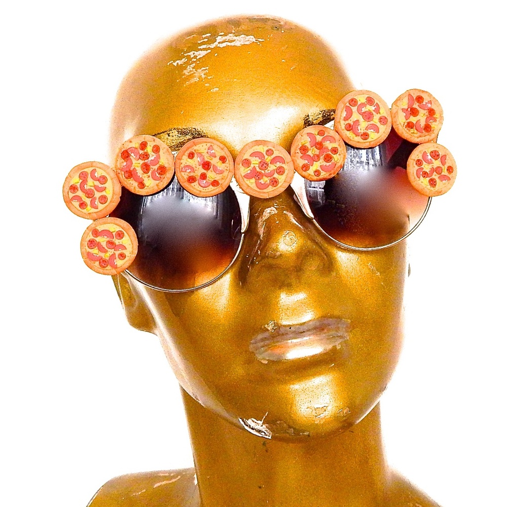 GASOLINE GLAMOUR PIZZA PARTY WORKS PIE COCO GLASSES🍕 🍕 🍕